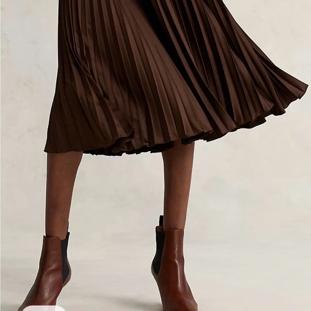 NWT Ralph Lauren Pleated Midi Skirt - Picture 5 of 11